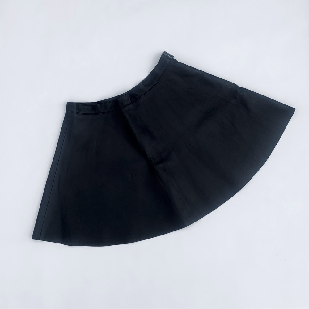 American Apparel Leather Skater skirt